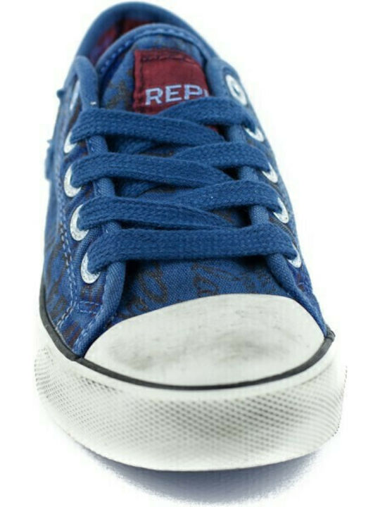 King George Low Kinder Sneakers Blau