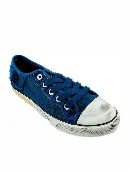 King George Low Kinder Sneakers Blau