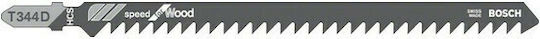 Bosch T344D Jig Saw Blade for Wood 100mm Speed for Wood 5pcs 2608633A34