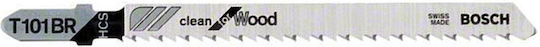 Bosch T101BR Jig Saw Blade for Wood 100mm Clean for Wood 5pcs 2608630014