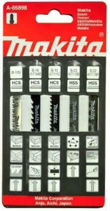 Makita Jig Saw Blade for Metal and Wood 5pcs A-86898
