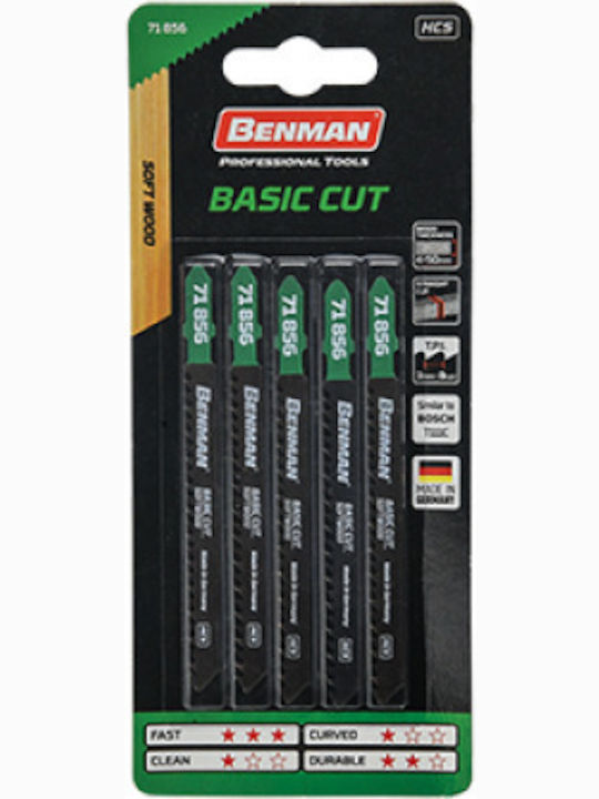 Benman T101BR Λάμες για Ξύλο 5τμχ
