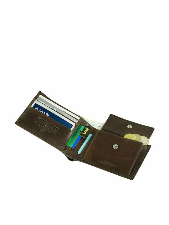 Δερμάτινο Ανδρικό Πορτοφόλι με RFID Καφέ