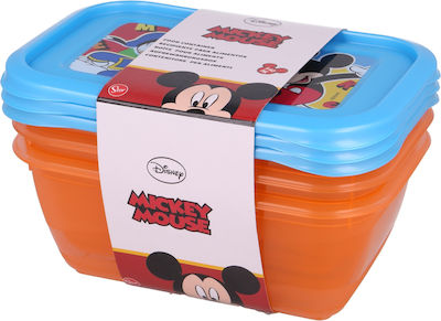 Stor Mickey Mouse Πλαστικό Παιδικό Σετ Φαγητού 0.54lt Πολύχρωμο