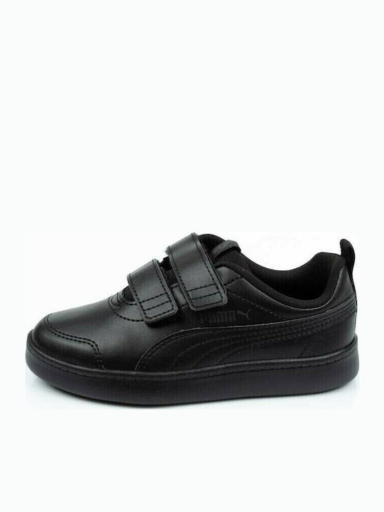 Courtflex Kids Sneakers with Scratch Black