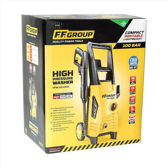 FFG HPW 100 Easy Pressure Washer Electric 1400W with Pressure 100bar