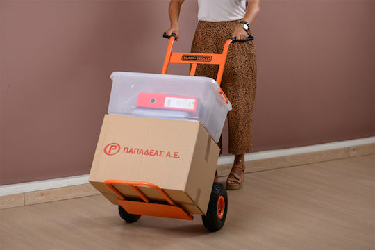 Black & Decker Transport-Wagen Folding for Load Weight up to 120kg in Orange Color