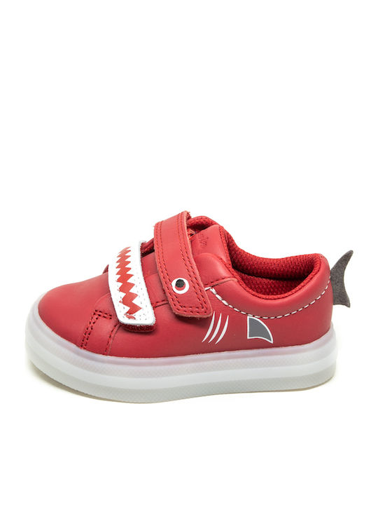 Flare Scale Lo Kids Sneakers Anatomic with Scratch Red