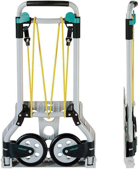Wolfcraft Transport-Wagen TS 600 Folding for Load Weight up to 70kg in Schwarz Color