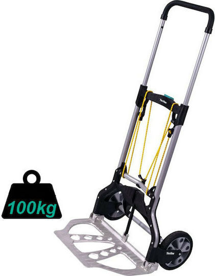 Wolfcraft Transport-Wagen TS850 Folding for Load Weight up to 100kg in Schwarz Color