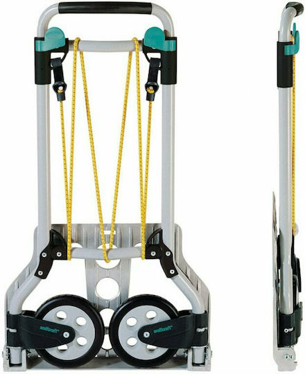 Wolfcraft Transport-Wagen TS850 Folding for Load Weight up to 100kg in Schwarz Color