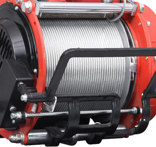 vidaXL Electric Hoist for Weight Load up to 500kg Red