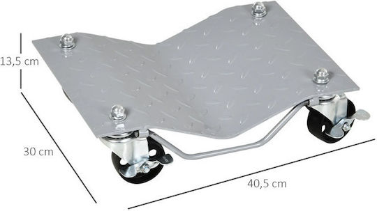 Durhand Mobile Base 680 Kg Set Bases Moving Cars for Weight Load up to 680kg Gray