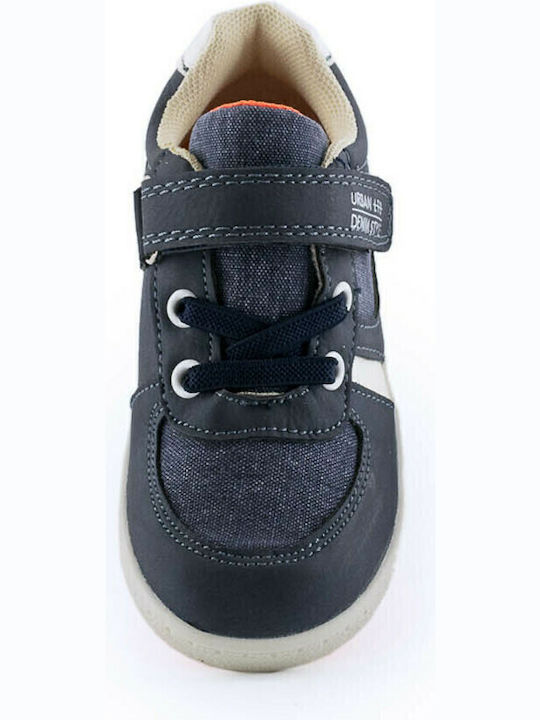 Παιδικά Sneakers με Σκρατς Navy Μπλε