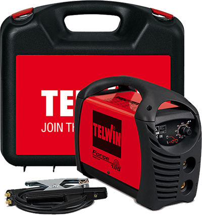 Telwin Force 195 Ηλεκτροκόλληση Inverter MMA με Μέγιστο Ρεύμα Συγκόλλησης 170A και Κύκλο Εργασίας 8%