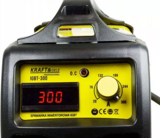 Kraft & Dele Ηλεκτροκόλληση Inverter MMA με Μέγιστο Ρεύμα Συγκόλλησης 300A και Κύκλο Εργασίας 60%