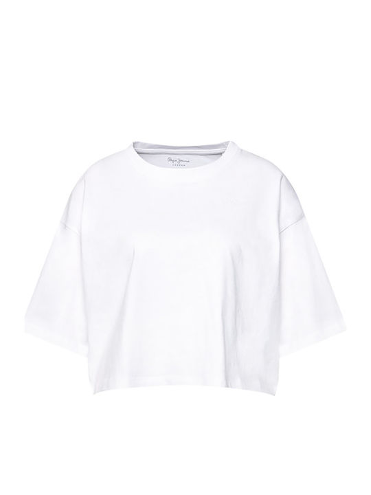 Miriam Women's Summer Crop Top Cotton Short Sleeve Beige