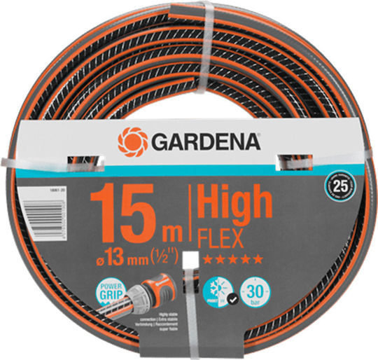 Gardena Highflex Comfort Garden Hose Pipe Set 1/2 15m