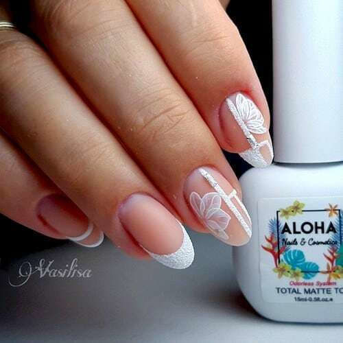 Aloha Fashion Хибриден Лак за Нокти Френски екстра бял AF 006 15мл 1бр