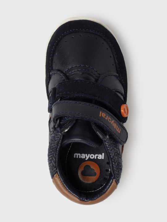 My First Steps Kids Sneakers with Scratch Navy Blue