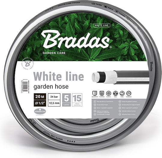 Bradas White Line Λάστιχο Ποτίσματος 1/2" 20m