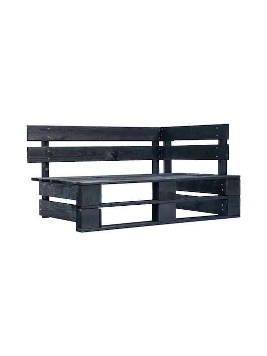 Zweisitziges Sofa Außenbereich aus Paletten mit Kissen 110x65x55cm