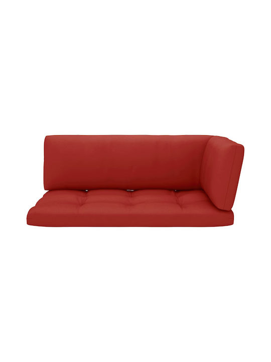 Zweisitziges Sofa Außenbereich aus Paletten mit Kissen 110x65x55cm