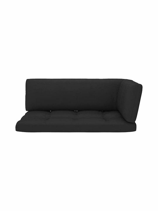Zweisitziges Sofa Außenbereich aus Paletten mit Kissen 110x65.5x55cm