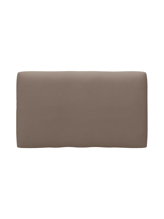 Zweisitziges Sofa Outdoor from Pallets with Pillows Braun 110x65.5x55cm