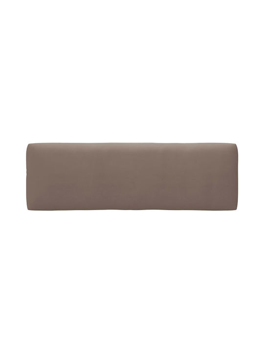 Zweisitziges Sofa Outdoor from Pallets with Pillows Braun 110x65.5x55cm