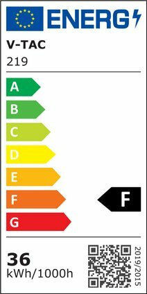 V-TAC VT-235 LED Bulb 36W 80mm for Socket E27 Warm White 2900lm