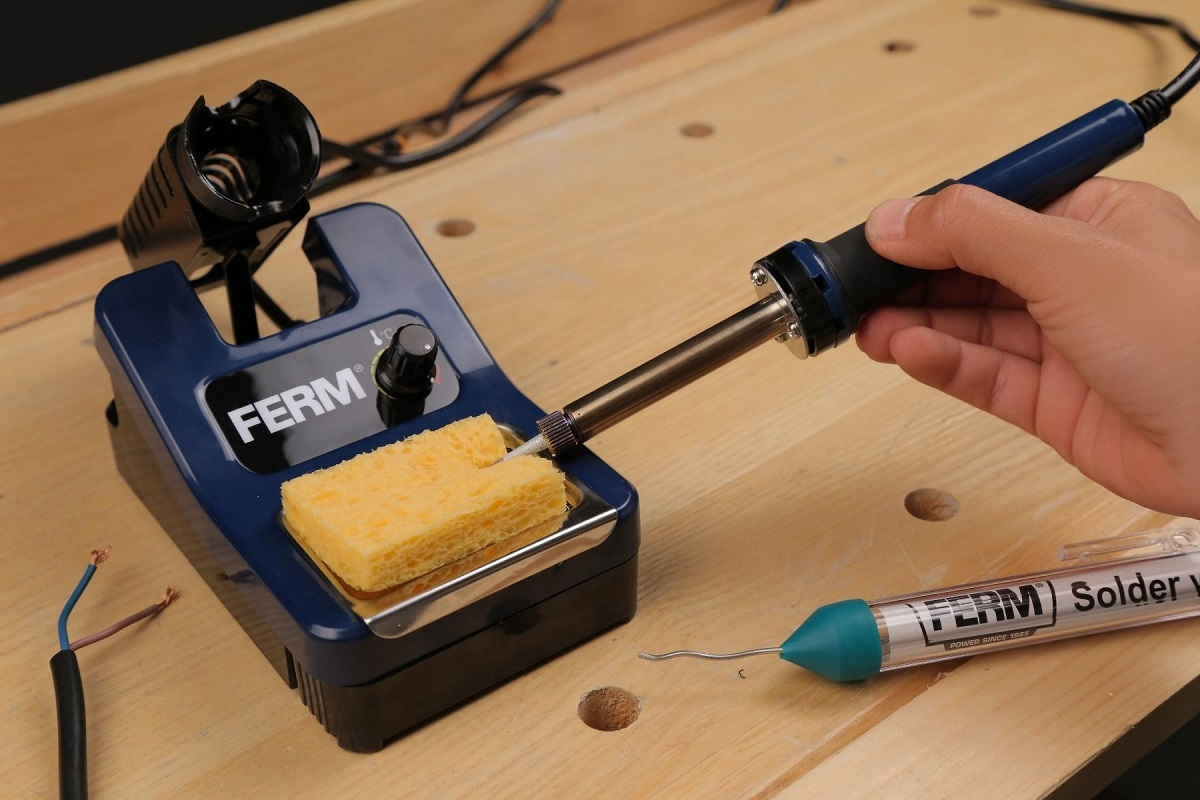 Ferm SGM1013 Σταθμός Κόλλησης Ρεύματος 48W με Ρύθμιση Θερμοκρασίας ...