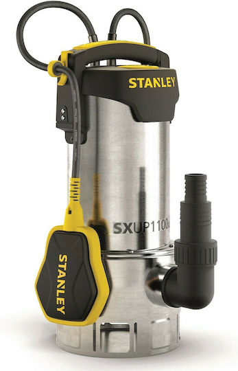 Stanley Μονοφασική Αντλία Ακαθάρτων / Λυμάτων 1.46hp με Φλοτέρ SXUP1100XDE