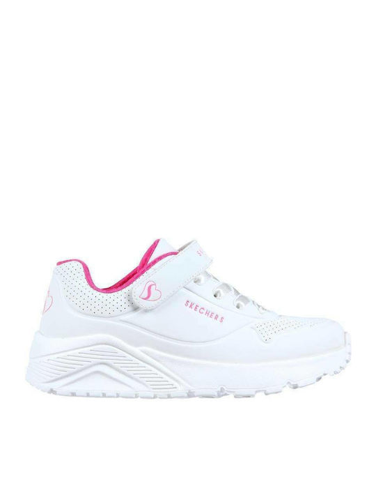 Uno Lite Παιδικά Sneakers με Σκρατς Λευκά