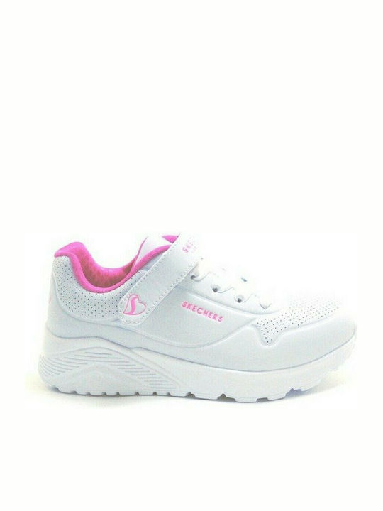 Uno Lite Παιδικά Sneakers με Σκρατς Λευκά
