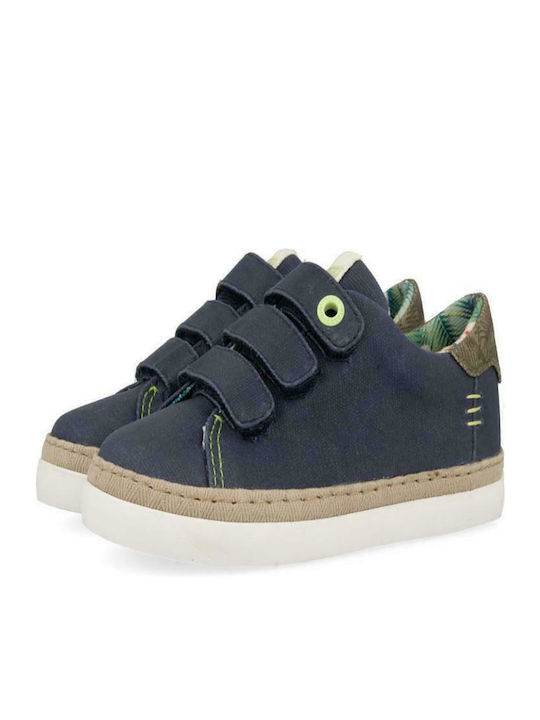 Sneaker Kids Sneakers with Scratch Navy Blue
