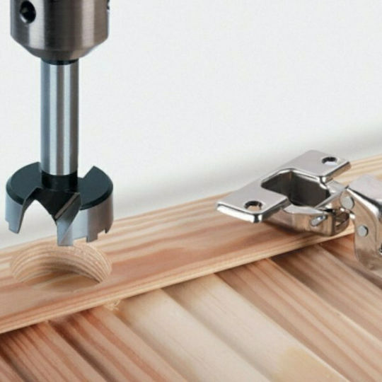 Wolfcraft Hinge Drill Set for Wood \ Plastic 90mm x 10mm with Guide 2pcs