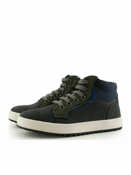 3203 Kids Sneakers High Gray