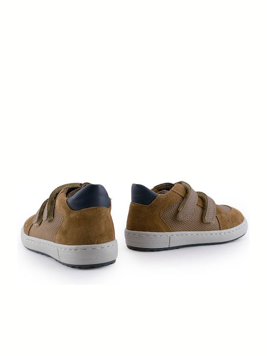 Romeo 5466 Παιδικά Sneakers με Σκρατς Καφέ