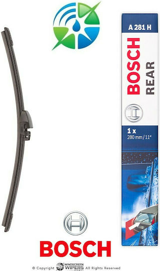 Bosch Aerotwin A281H Rear Car Wiper 285mm Universal Ford EcoSport / Fiesta / Focus / Kuga / Mondeo Volkswagen Passat / Polo Mini Cooper Seat Leon Volvo V40