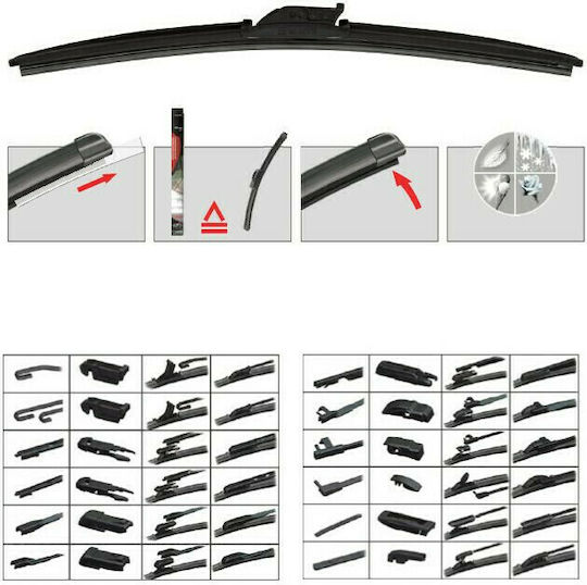 Wurth Flatblade Multi Fahrer-Seiten Scheibenwischer 500mm Universell