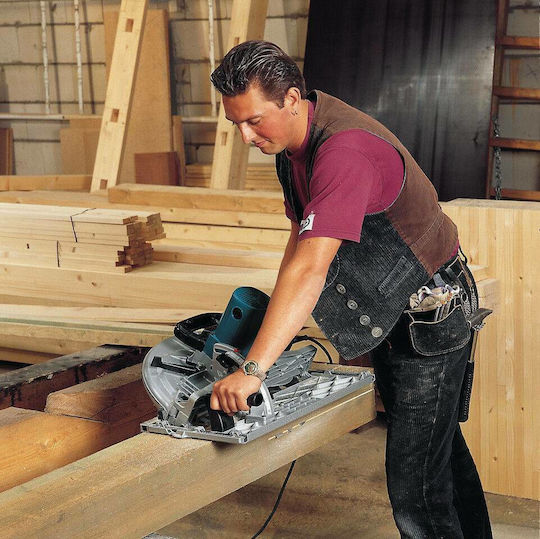 Makita Δισκοπρίονο 2200W με Σύστημα Αναρρόφησης