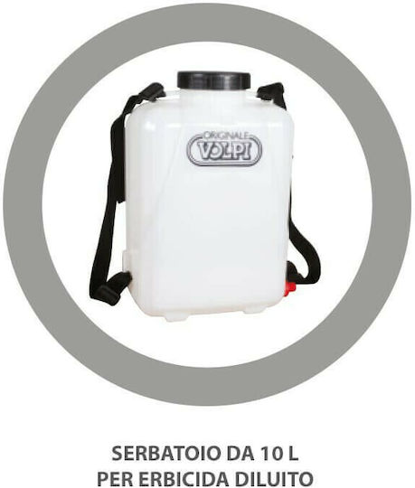Volpi Jolly Backpack Sprayer 1.5V Battery with Capacity 10lt