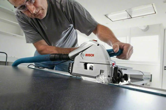 Bosch GKT 55 GCE Professional Δισκοπρίονο 1400W με Ρύθμιση Ταχύτητας και με Σύστημα Αναρρόφησης