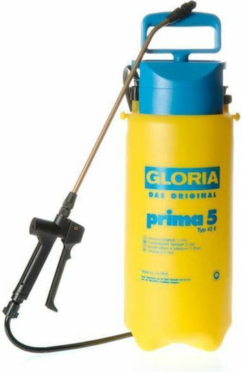 Gloria Prima 5 Pressure Sprayer with Capacity 5lt 3bar in Yellow color
