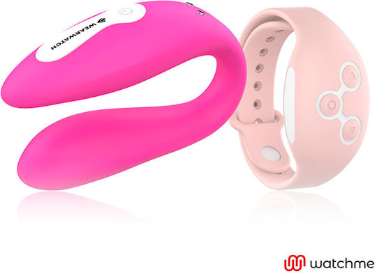 WatchMe Δονητής για Ζευγάρια με Remote Control Dual Pleasure Wireless Technology Fuchsia / Coral