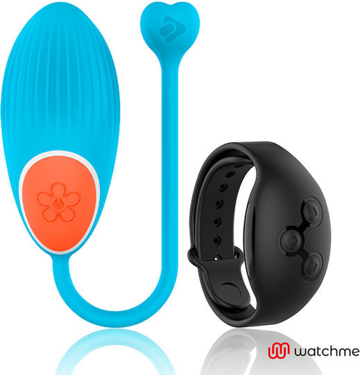 WatchMe Δονητής Egg με Remote Control Egg Wireless Technology Blue / Jet Black