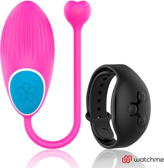 WatchMe Δονητής Egg με Remote Control Egg Wireless Technology Fuchsia / Jet Black