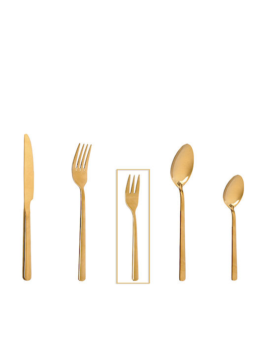 Espiel Inox Fruit/Dessert Fork Gold Fortune 14.7cm