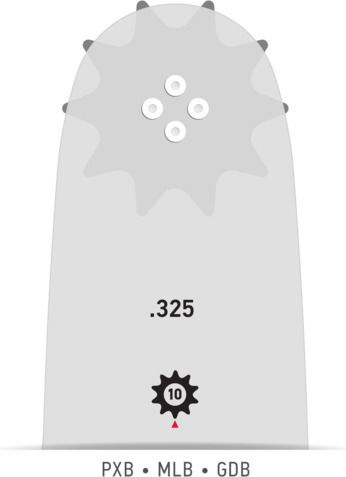 Oregon Chainsaw Blade Chainsaw Blade 45cm for Chain with Pitch .325", Guide Bar Thickness .050"-1.3mm & Number of Drivers 72E 180MLBK095